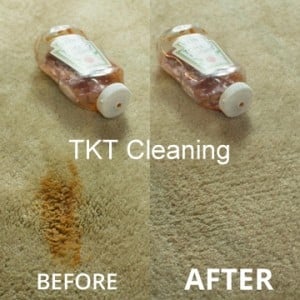 tẩy vết bẩn trên thảm tương ớt