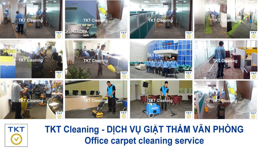 Dịch vụ giặt thảm văn phòng, vệ sinh thảm TKT Cleaning