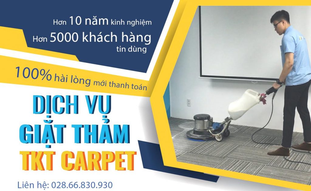dịch vụ giật thảm bàn chà của TKT Carpet