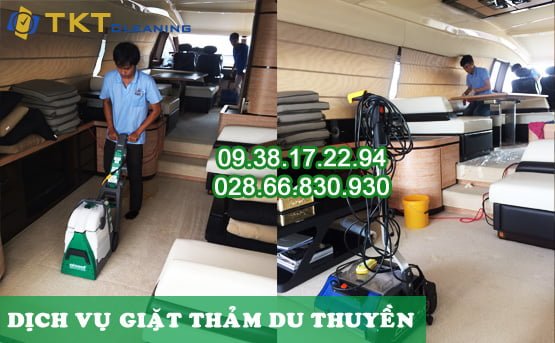 Super yacht carpet cleaning in Thao Dien, District 2, HCMC