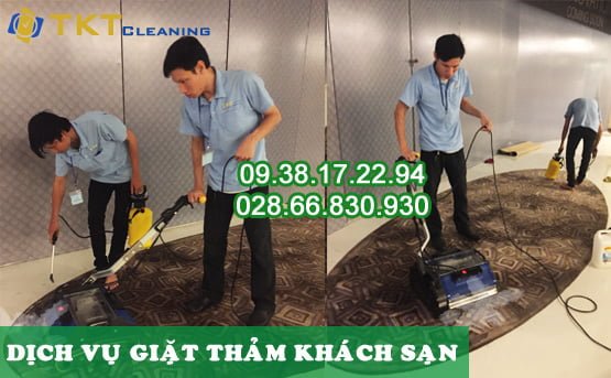 dịch vụ giặt thảm trang trí khách sạn TPHCM - TKT Cleaning