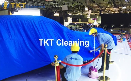 cung cấp nhân viên vệ sinh sự kiện triễn lãm xe hơi tại TPHCM của TKT Cleaning