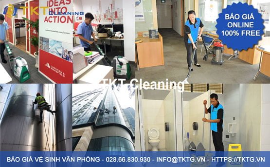 báo giá dịch vụ vệ sinh văn phòng 2021 TPHCM - TKT Cleaning
