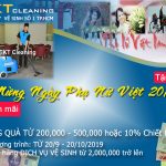 Khuyến mại dịch vụ vệ sinh TKT Chào Mừng Ngày Phụ Nữ Việt 2019
