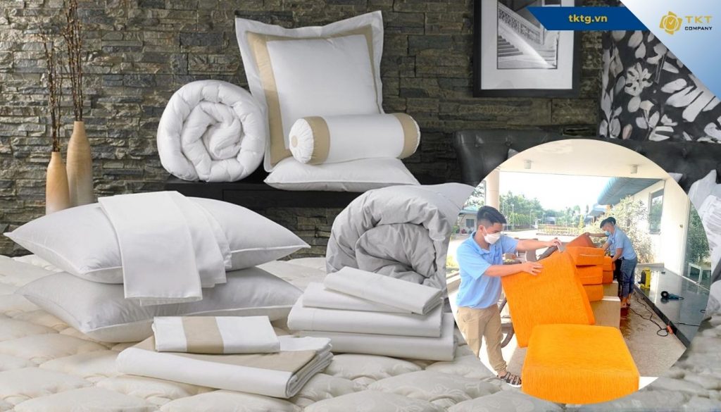 Dọn dẹp nhà cửa đón Tết, vệ sinh mùng mền, ghế sofa...