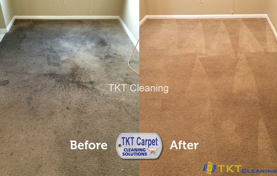 TKT Commercial carpet cleaning Before - After