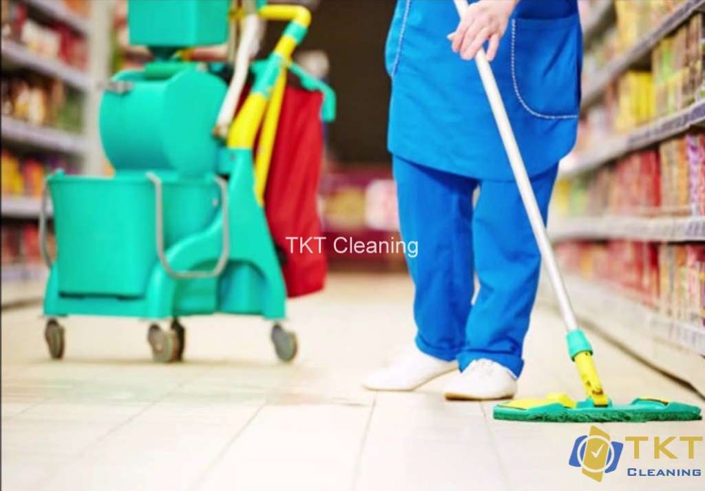 Commercial cleaning janitor