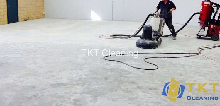 Cleaning concrete floors
