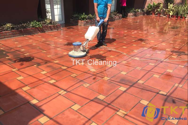 Card tile floor cleaning service