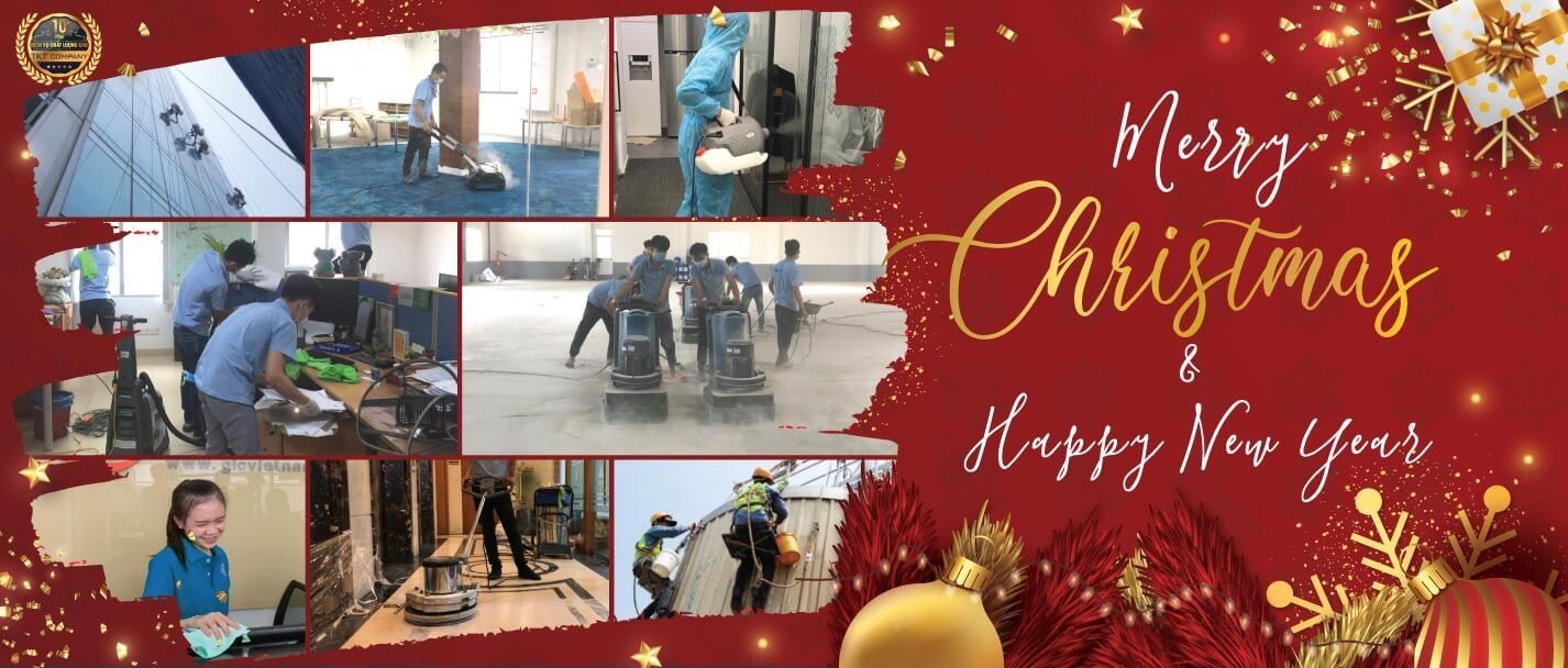 TKT Cleaning Banner Chào Merry Chrismas
