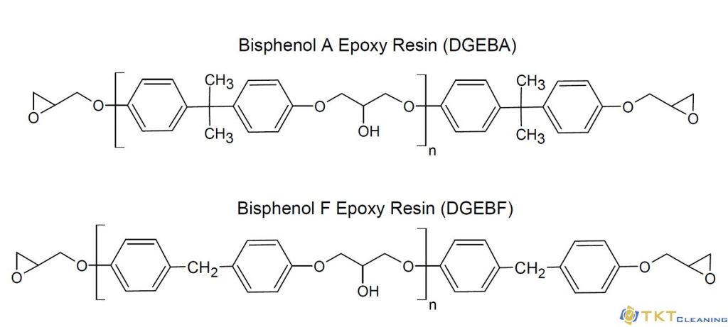 Bisphenol A, F là 2 gốc Epoxy phổ biến nhất hiện nay