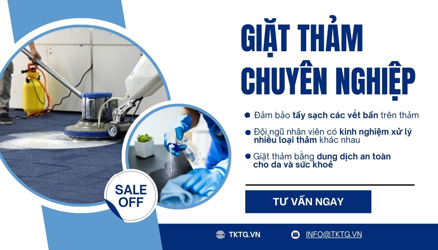 Dịch vụ giặt thảm chuyên nghiệp TKT