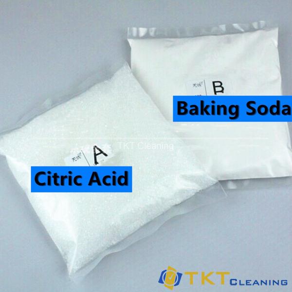 Sử dụng axit citric và baking soda