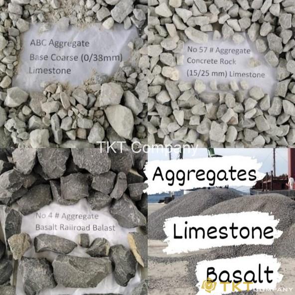 Cốt liệu đổ bê tông từ đá Basalt đá vôi