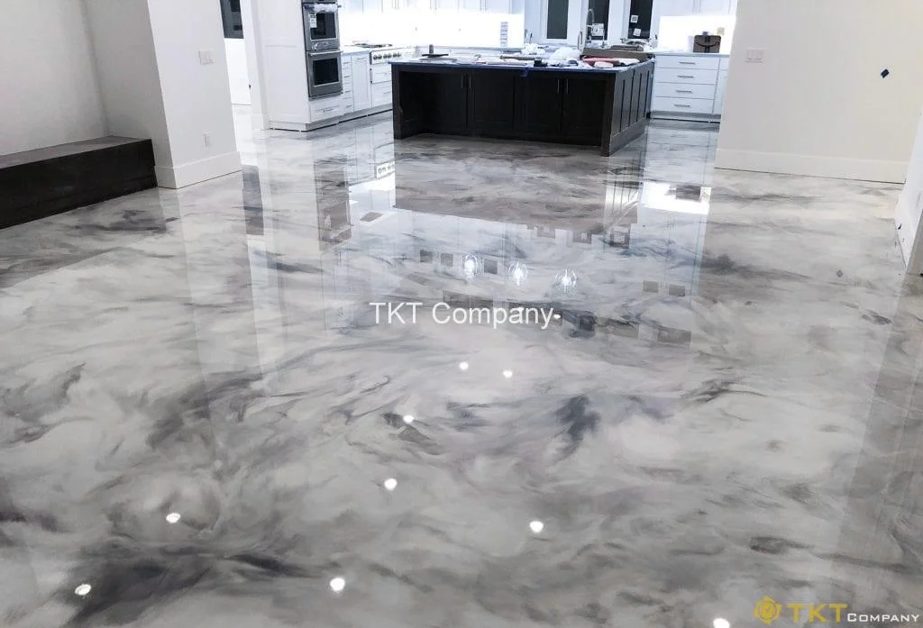 Sơn phủ hoàn thiện Epoxy Metallic sử dụng PU hoặc Polyurea Aspartic