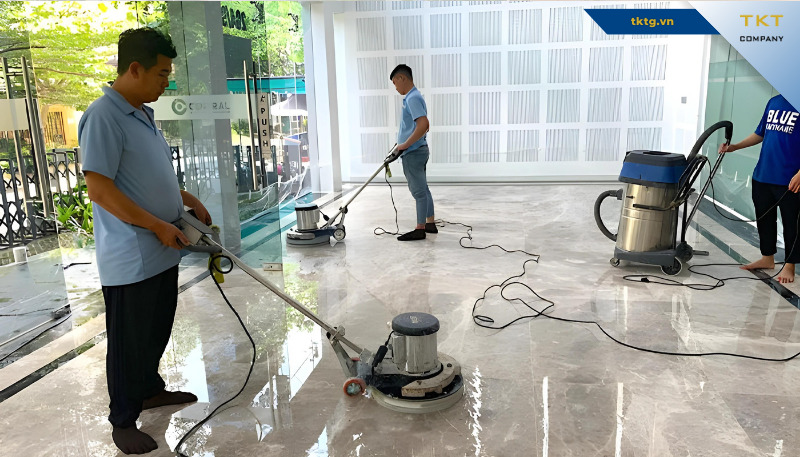 Đánh bóng và vệ sinh sàn quận 8