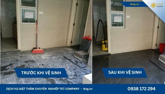 Ảnh trước và sau khi sử dụng dịch vụ vệ sinh nhà cửa