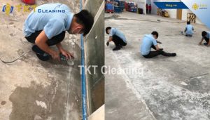 Triển khai xử lý bề mặt của sàn khi thi công sơn epoxy cho tầng hầm