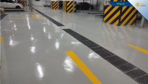 Sơn Epoxy phản quang và kẻ vạch cho sàn tầng hầm