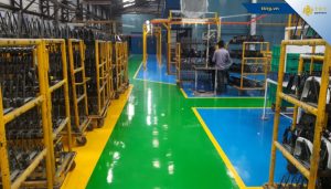 Ưu điểm gia tăng tính thấm mỹ của việc sơn sàn epoxy