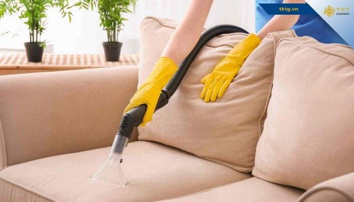 Cách vệ sinh làm sạch ghế sofa vải bố