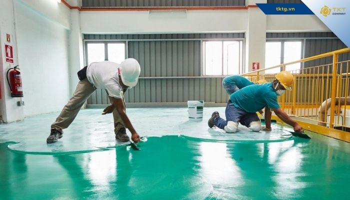 Quy trình dịch vụ thi công sơn Epoxy  Bình Dươn đúng chuẩn