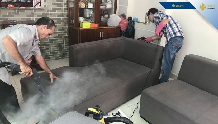 Quy trình giặt ghế sofa nỉ chi tiết