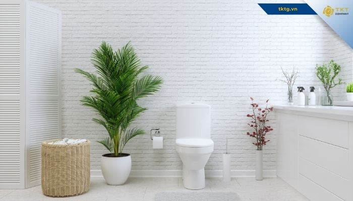 Khử mùi hôi toilet bằng cách đặt cây xanh trong phòng