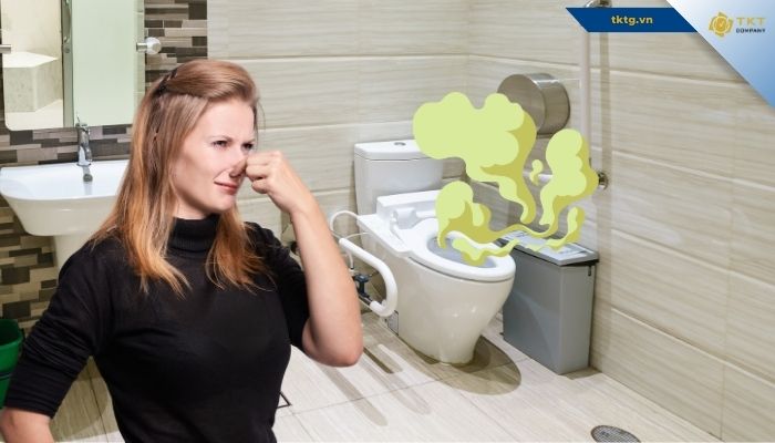 Một số nguyên nhân khiến toilet có mùi hôi