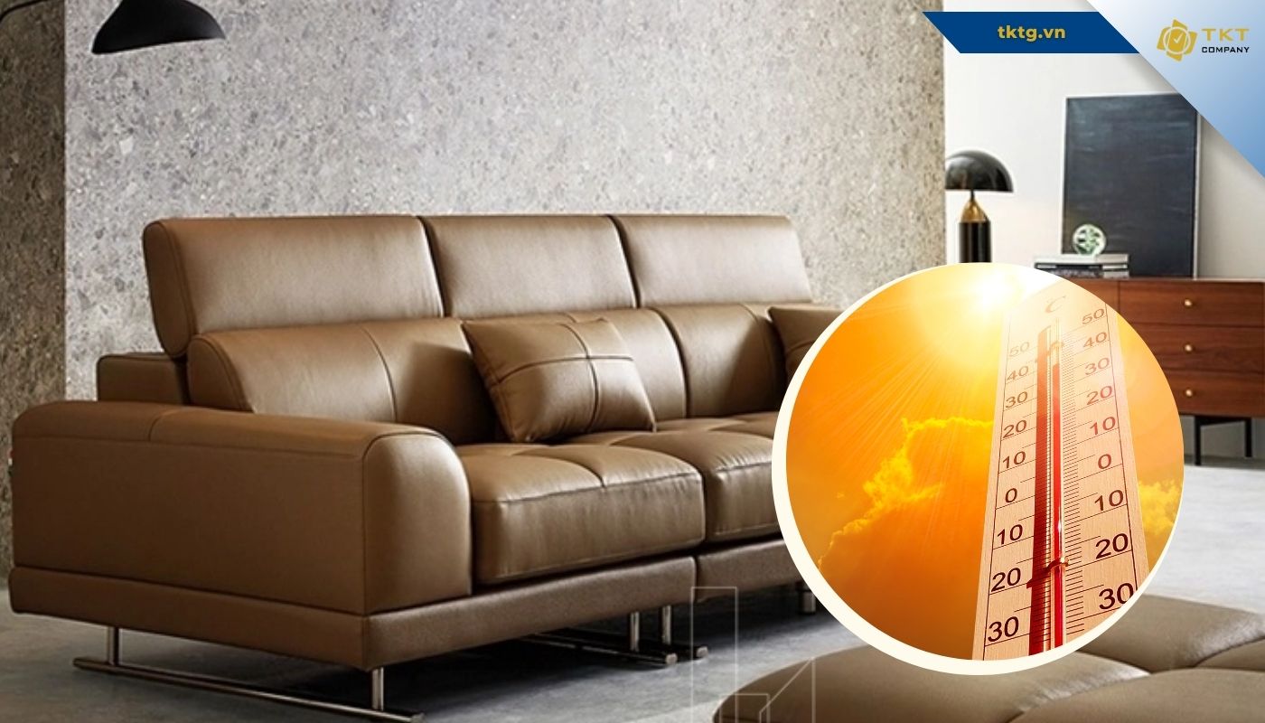 Không phơi sofa ở nhiệt độ cao