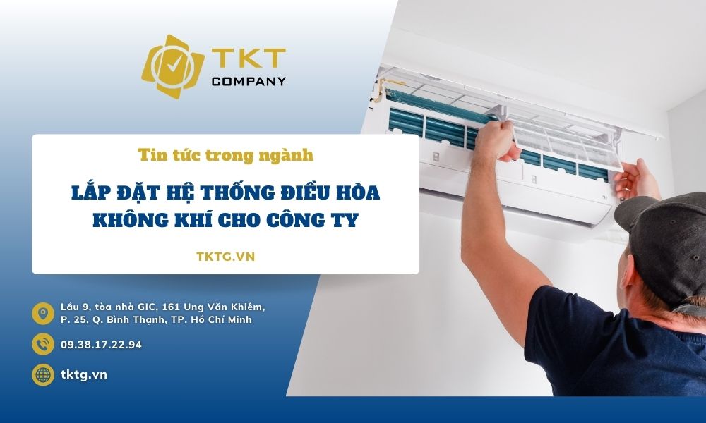 lắp đặt hệ thống điều hoàng không khí cho công ty