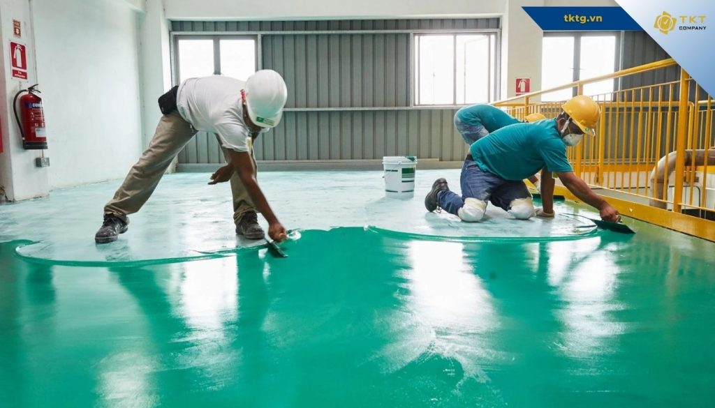 quy trình thi công sơn epoxy nhà xưởng