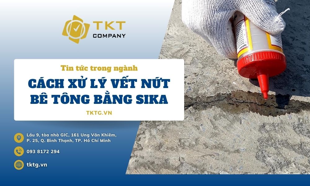 Xử lý vết nứt sàn bê tông bằng sika