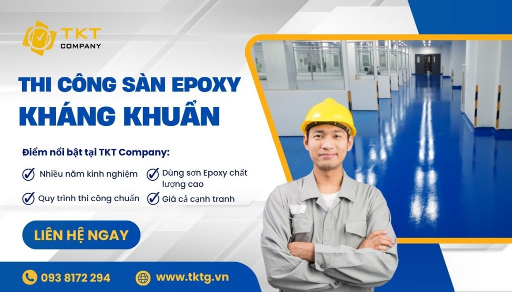 TKT Company đơn vị thi công sàn Epoxy kháng khuẩn