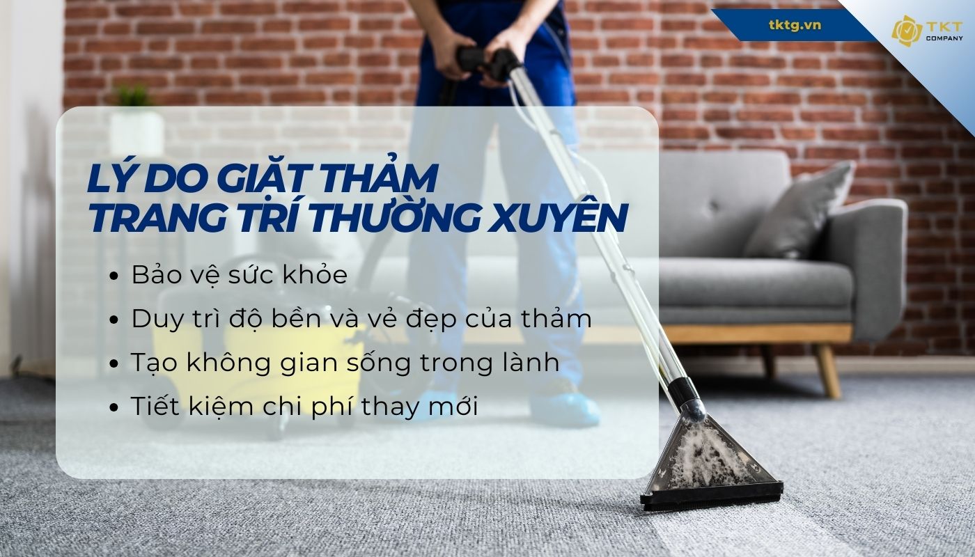 Lý do nên giặt thảm trang trí định kỳ