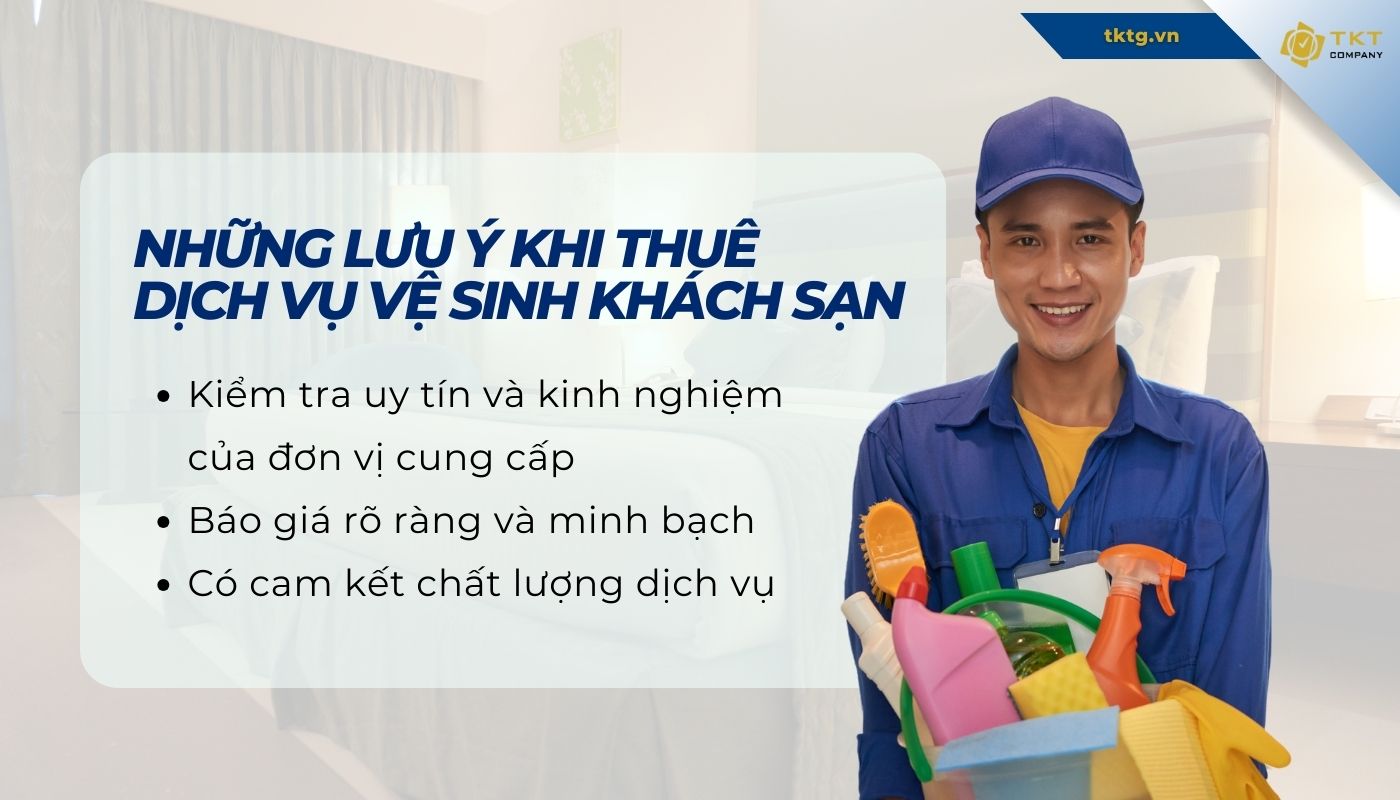 Lưu ý khichọn dịch vụ vệ sinh khách sạn