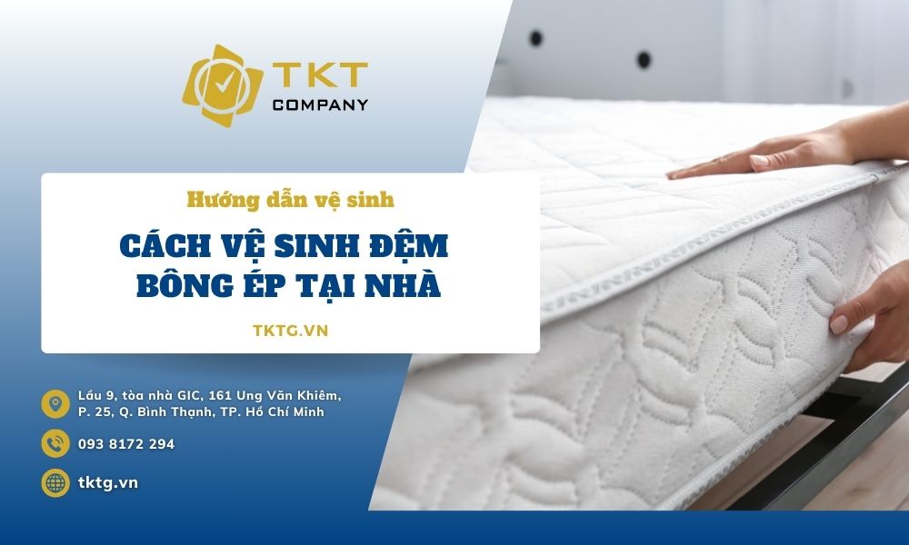 Cách vệ sinh đệm bông ép tại nhà