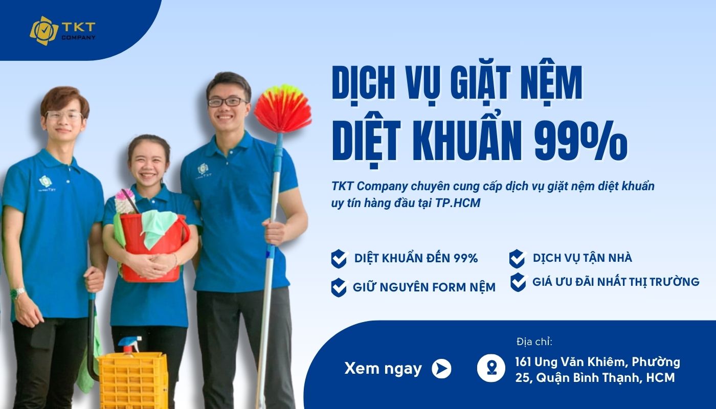 Dịch vụ giặt nệm tại nhà TKT Company