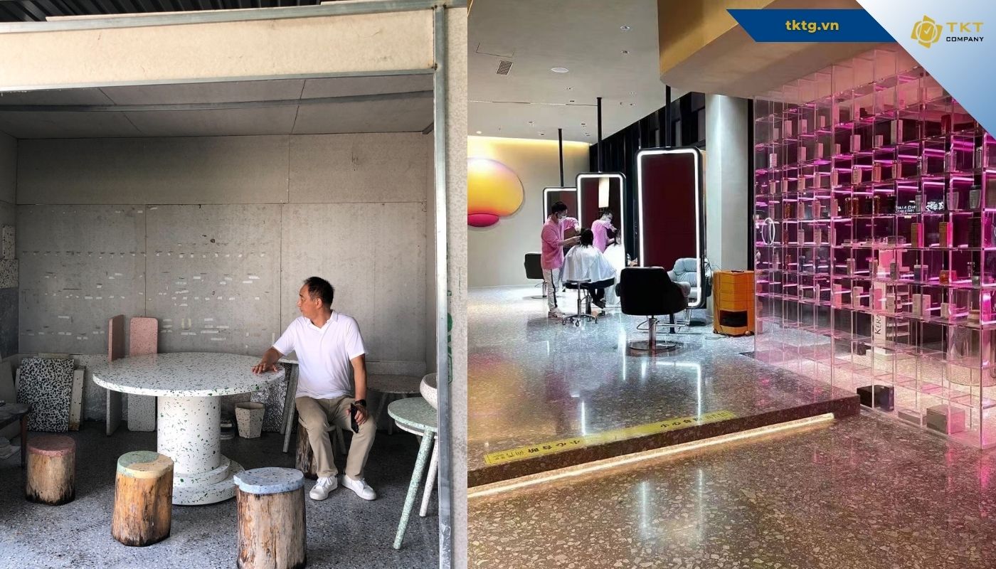 Hoạt động nội bộ Fukui Building thăm nhà máy sản xuất đá Terrazzo của TKT Company năm 2022