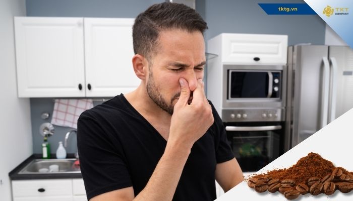 Cách khử mùi hôi trong nhà bếp bằng bã cà phê