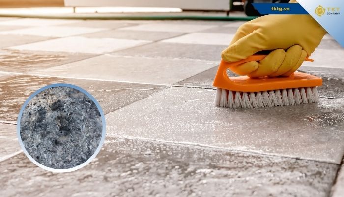 Hướng dẫn đánh bóng sàn gạch bằng tro bếp