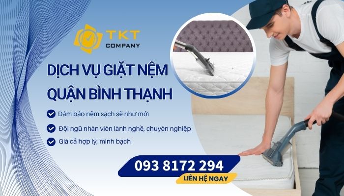 Dịch vụ vệ sinh nệm Bình Thạnh TKT Company