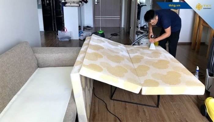 Dịch vụ vệ sinh đệm bông ép