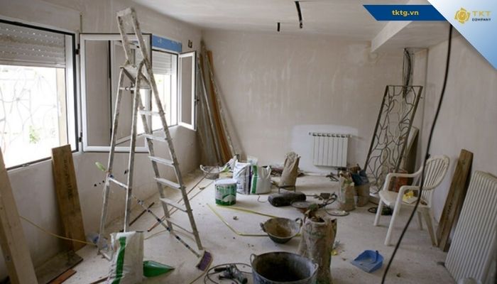 Vệ sinh dọn dẹp phần thô cho công trình