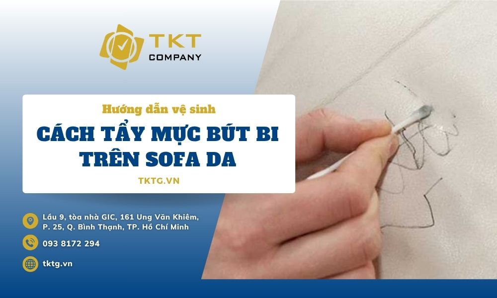 Hướng dẫn cách xóa mực bút bi trên sofa da