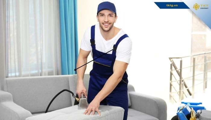 Quy trình vệ sinh ghế sofa ở quận 12 tại TKT Company