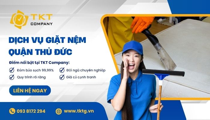 Banner Dịch vụ vệ giặt nệm tại nhà quận Thủ Đức