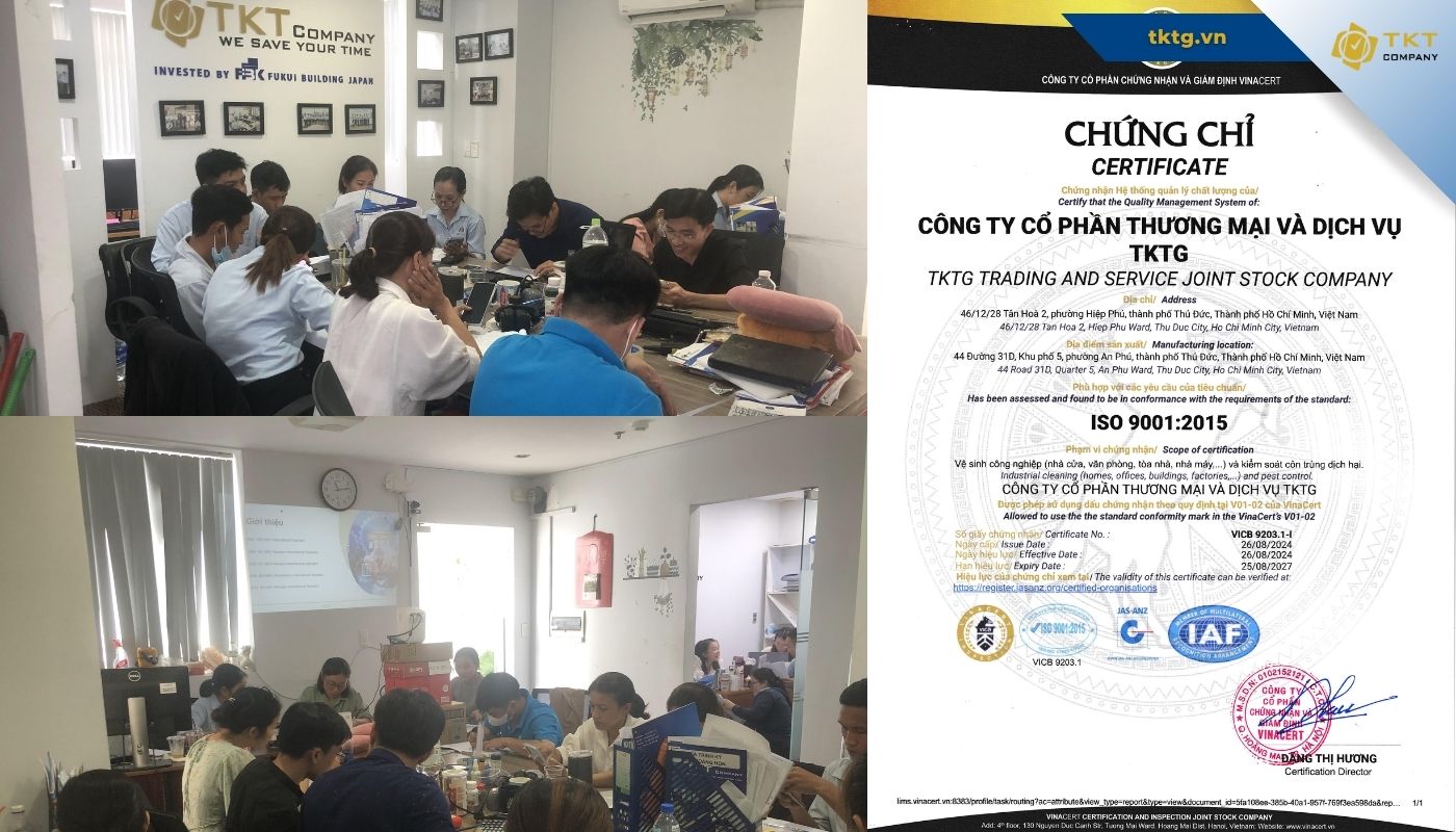 Hoạt động đào tạo bên ngoài về ISO 9001 - Làm bài thi