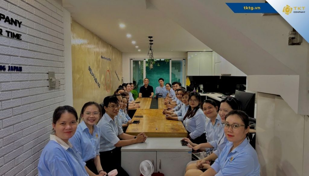 Hoạt động hợp tác Fukui Building thăm TKT Company lần 4 tháng 10 năm 2024, họp định hướng