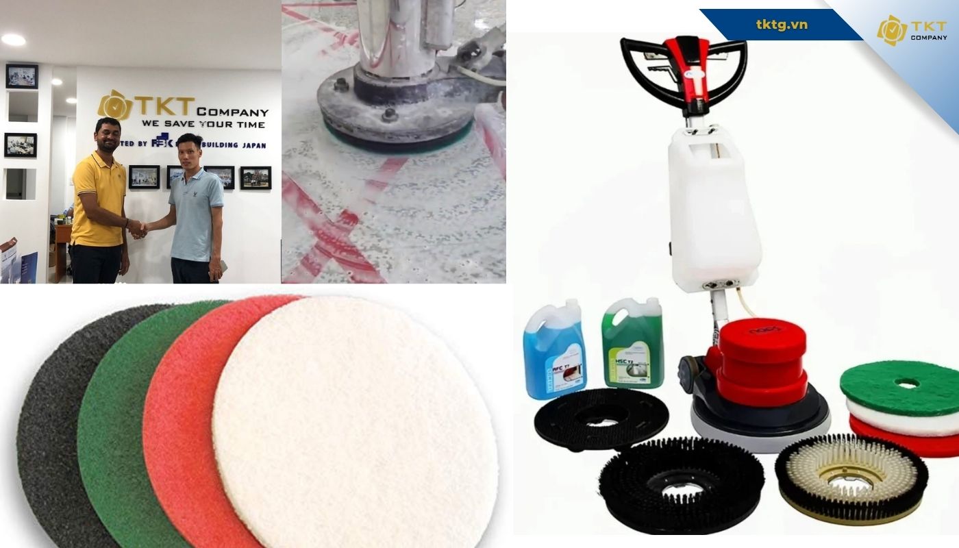Hoạt động hợp tác nghiên cứu ứng dụng Pad vệ sinh ấn độ để làm sạch sàn cứng